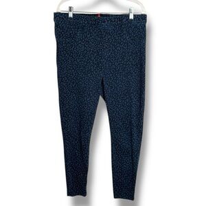 Spanx Jean-ish Leopard Print Leggings Size 1X